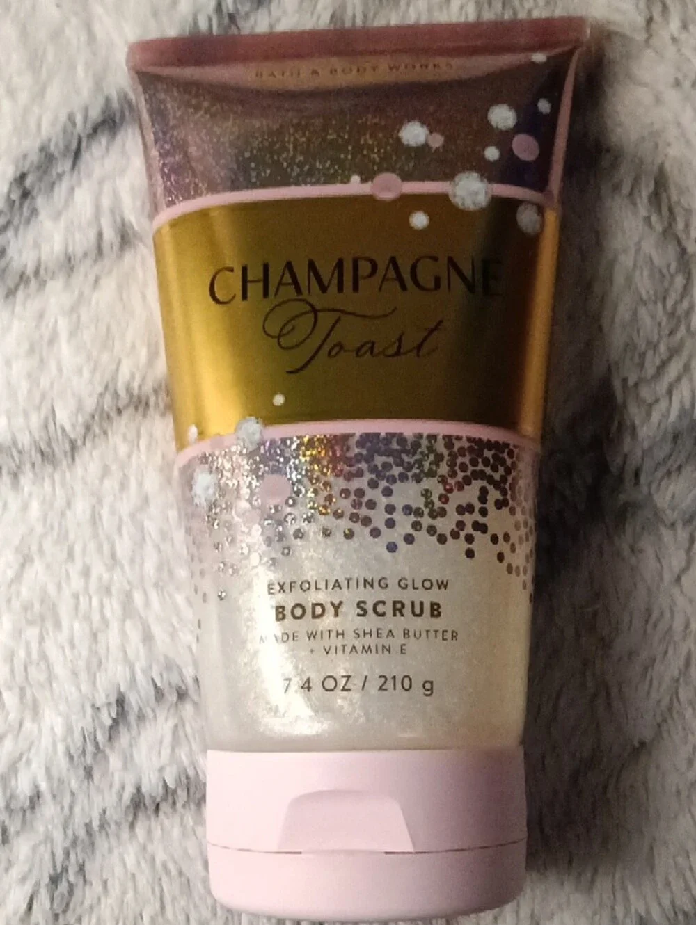 Bath & Body Works Champagne Toast Body Scrub - Gold & Pink